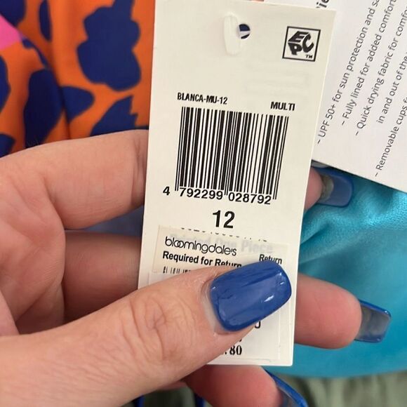 Limeapple Girls Vibrant Leopard Swimsuit Blanca NWT one piece Sz 12 - Picture 8 of 8